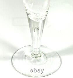 Vintage Steuben Teardrop Bubble Fluted Stem Wine/Champagne Glass Set Of 9 Withbox