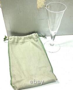 Vintage Steuben Teardrop Bubble Fluted Stem Wine/Champagne Glass Set Of 9 Withbox