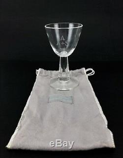 Vintage Steuben Teardrop Crystal Wine Glasses #7980 Set of 8 + Original Boxes
