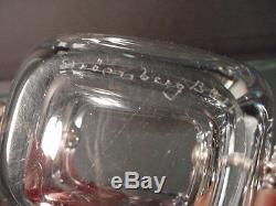 Vintage Stromberg Glass O. Hjertzell Wine Taster withSterling Grapes Sweden Retro