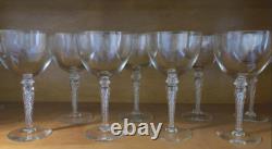 Vintage Stuart Air Twist Crystal Glasses