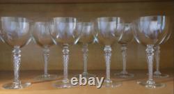 Vintage Stuart Air Twist Crystal Glasses