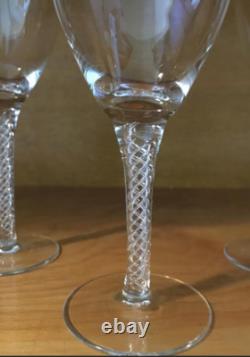 Vintage Stuart Ariel Crystal Wine Glasses