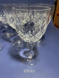 Vintage Stuart Crystal Water Goblet Glasses (England) Set of 8