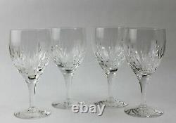 Vintage Stuart England Kent Claret Wine Glass Set of Four