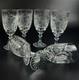 Vintage Stunning Cut-Crystal Water/Wine Glasses Resemble Nachtmann Traube- 6