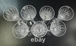 Vintage Stunning Cut-Crystal Wine Glasses 9 1/4 Tall Set of 7