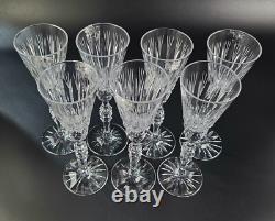 Vintage Stunning Cut-Crystal Wine Glasses 9 1/4 Tall Set of 7