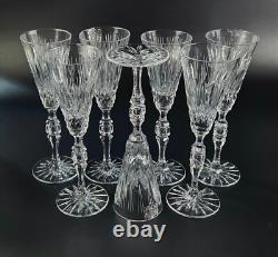 Vintage Stunning Cut-Crystal Wine Glasses 9 1/4 Tall Set of 7