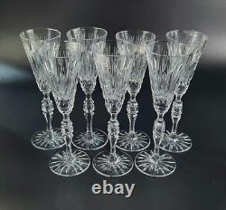 Vintage Stunning Cut-Crystal Wine Glasses 9 1/4 Tall Set of 7