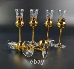 Vintage Stunning Wine Glasses & Decanter Set- 8 Pieces