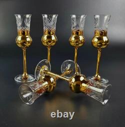 Vintage Stunning Wine Glasses & Decanter Set- 8 Pieces