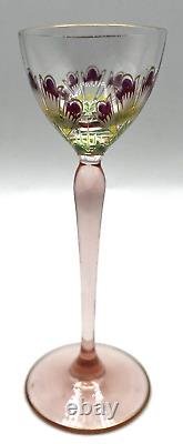 Vintage Theresienthal Art Nouveau Art Glass Cordial Wine Glass 5 1/2