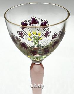 Vintage Theresienthal Art Nouveau Art Glass Cordial Wine Glass 5 1/2