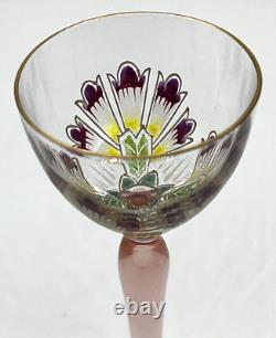 Vintage Theresienthal Art Nouveau Art Glass Cordial Wine Glass 5 1/2