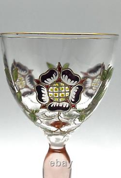 Vintage Theresienthal Art Nouveau Art Glass Cordial Wine Glass 5 1/2