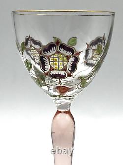 Vintage Theresienthal Art Nouveau Art Glass Cordial Wine Glass 5 1/2