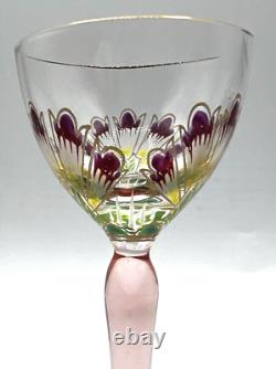 Vintage Theresienthal Art Nouveau Art Glass Cordial Wine Glass 5 1/2