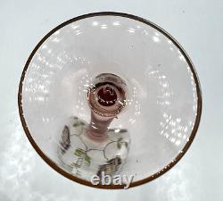 Vintage Theresienthal Art Nouveau Art Glass Cordial Wine Glass 5 1/2