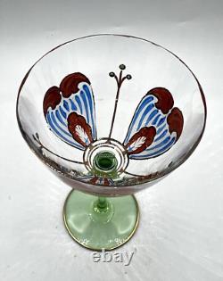 Vintage Theresienthal Art Nouveau Art Glass Wine Glass 6