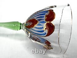 Vintage Theresienthal Art Nouveau Art Glass Wine Glass 6