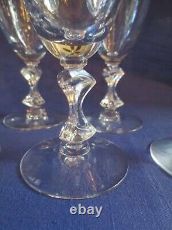 Vintage Tiffin-Franciscan Fantasy crystal claret wine glasses set of 6