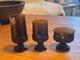 Vintage Tiffin Franciscan Madeira Smoke Brown Wine Glasses Goblets Set of 24