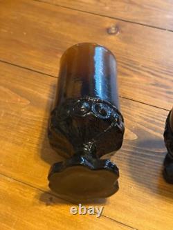 Vintage Tiffin Franciscan Madeira Smoke Brown Wine Glasses Goblets Set of 24