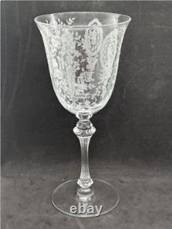 Vintage Tiffin June Night Wine Glass Set of 6 8 Tall