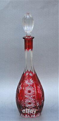 Vintage Traube By Nachtmann Bohemian Cut To Clear Wine Hock Stems Decanter