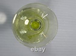 Vintage Uranium Wine Champagne Glass Riihimaen Lasi Sulttaani Yellow Vaseline