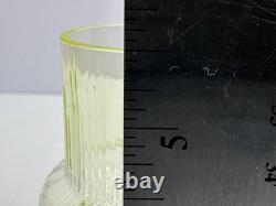 Vintage Uranium Wine Champagne Glass Riihimaen Lasi Sulttaani Yellow Vaseline