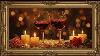 Vintage Valentine Wine Glasses Oil Painting Elegant Gold Frame Romantic Art Tv Screensaver 4k