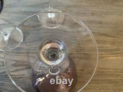 Vintage Very Rare Purple Iridescent Wine Glasses Luminarc Made In France