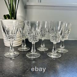 Vintage Villeroy & Boch VBC11 Claret Wine Glasses 5 3/8 Set Of 6 EUC