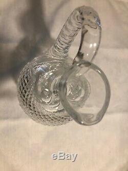 Vintage WATERFORD CRYSTAL claret wine decanter with stopper handle (Alana)