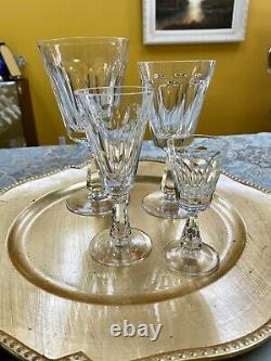Vintage WATERFORD Crystal Sheila Pattern Set For Wine Glass, Water Goblet