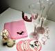 Vintage WINE GLASSES & POODLES Wine Glasses, Drink Charms, Napkins and Coasters