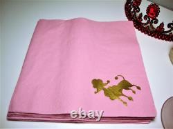 Vintage WINE GLASSES & POODLES Wine Glasses, Drink Charms, Napkins and Coasters