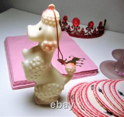 Vintage WINE GLASSES & POODLES Wine Glasses, Drink Charms, Napkins and Coasters