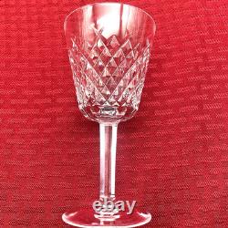 Vintage Waterford Alana Crystal Wine Glasses Set Of 5