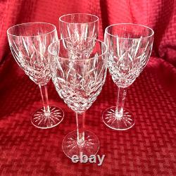 Vintage Waterford Araglin Wine Glasses Minty Set Of 4