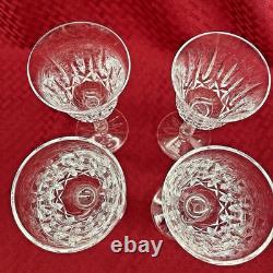 Vintage Waterford Ballyshannon Flair Claret Wine Glasses Set Of 4