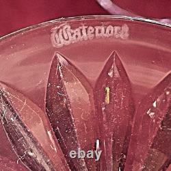 Vintage Waterford Ballyshannon Flair Claret Wine Glasses Set Of 4