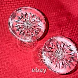 Vintage Waterford Ballyshannon Flair Water/wine Glasses Set Of 2
