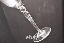 Vintage Waterford Carleton Platinum Wine Water Glass Goblets Set of 4 8 1/2