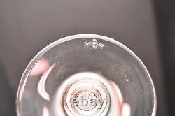 Vintage Waterford Carleton Platinum Wine Water Glass Goblets Set of 4 8 1/2