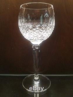 Vintage Waterford Crystal 8 Colleen Hock Wine Glasses mint condition 7 3/8