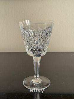 Vintage Waterford Crystal Alana Claret Wine Glasses Set of 8