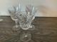 Vintage Waterford Crystal Alana Wine Glasses Set Of Five Diamond Pattern